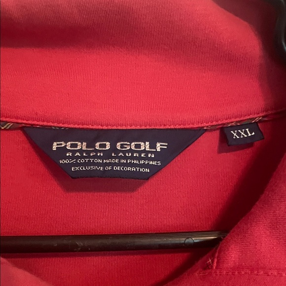 Ralph Lauren Men's Crimson Zip-Up Sweater - Picture 2 of 2